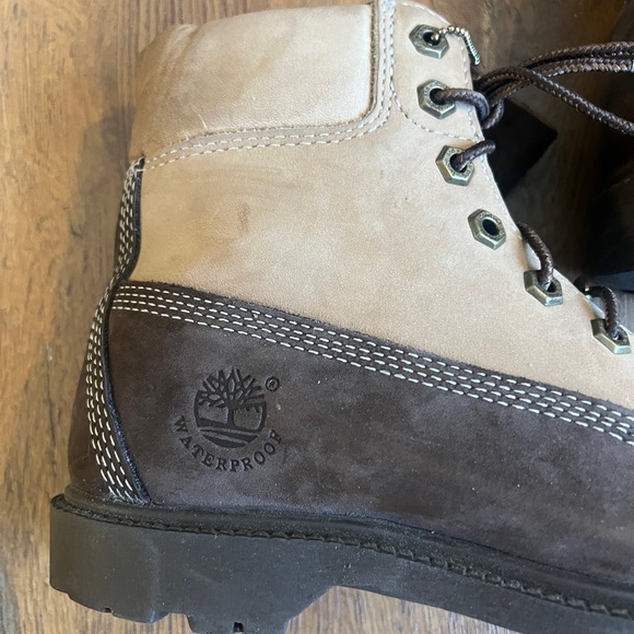 Timberland Two Tone Brown Waterproof Boots Size 7M - Picture 6 of 16